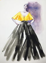 四月回眸 服装设计水彩手稿的灵感绽放与技艺沉淀